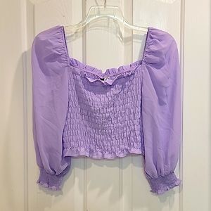 NWT Divided Crop Top